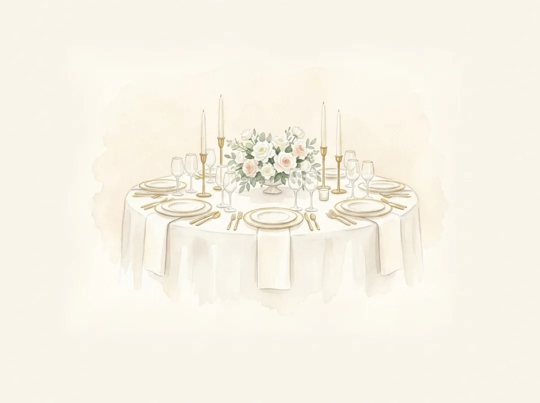 Timeless Classic wedding style illustration